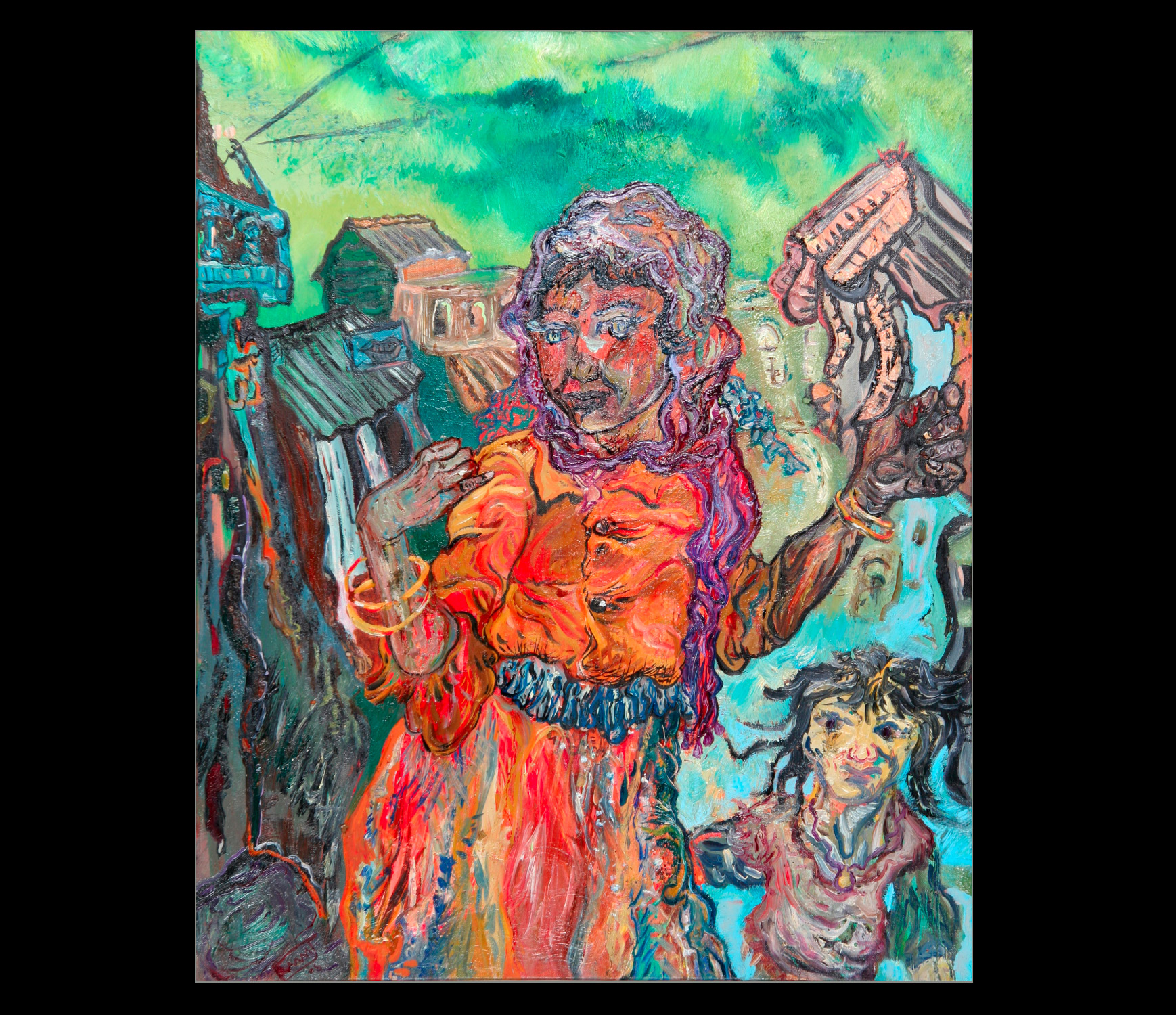 Premlata et Kuslata : huile sur toile/oil on canvas/60x73cm/2004